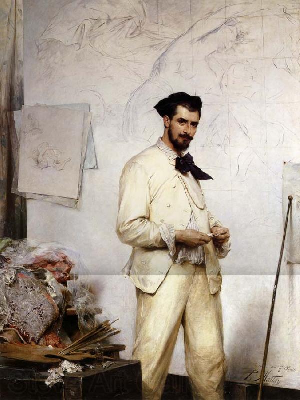 Mathey, Paul Portrait de Georges Clairin Spain oil painting art